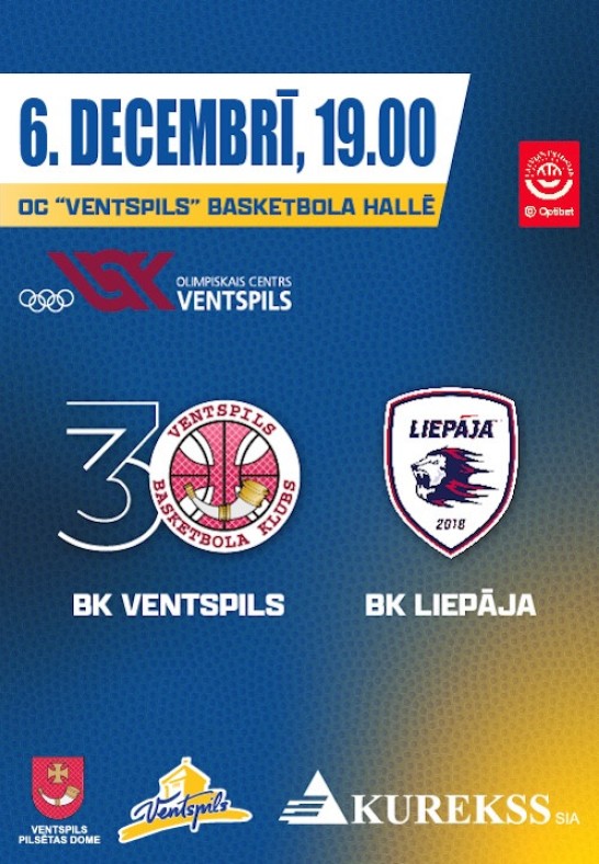 BK Ventspils - BK Liepāja. BK Ventspils mājas spēle