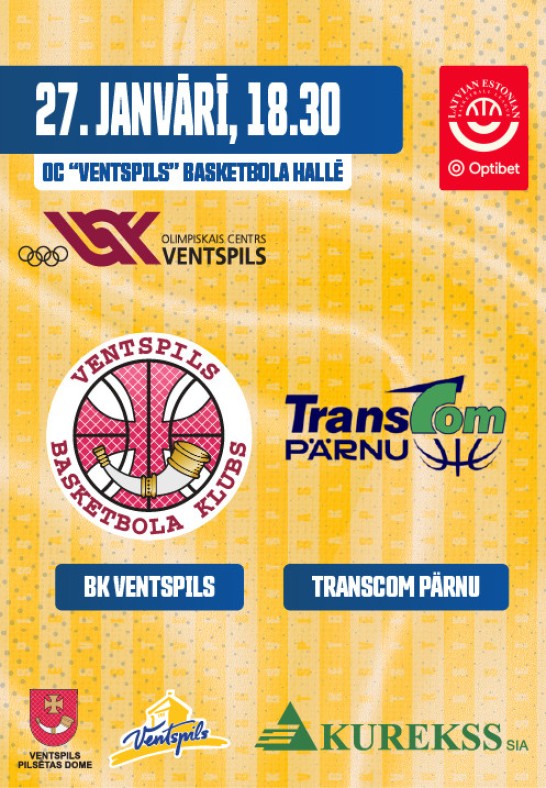 BK Ventspils - Transcom Pärnu. BK Ventspils mājas spēle