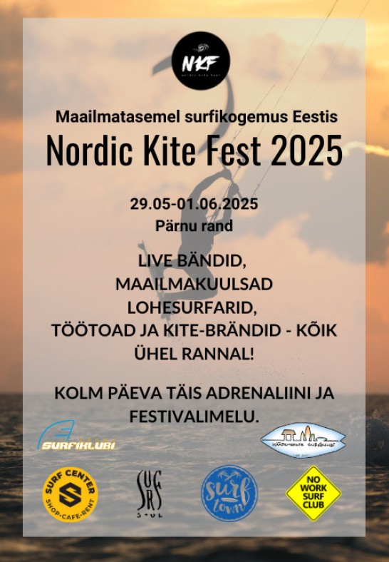 Nordic Kite Fest - Maailmatasemel lohesurfi sündmus Eestis!