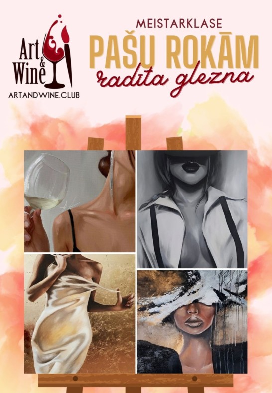 Art&Wine radošā meistarklase: Gleznojam 'Sievietes'.