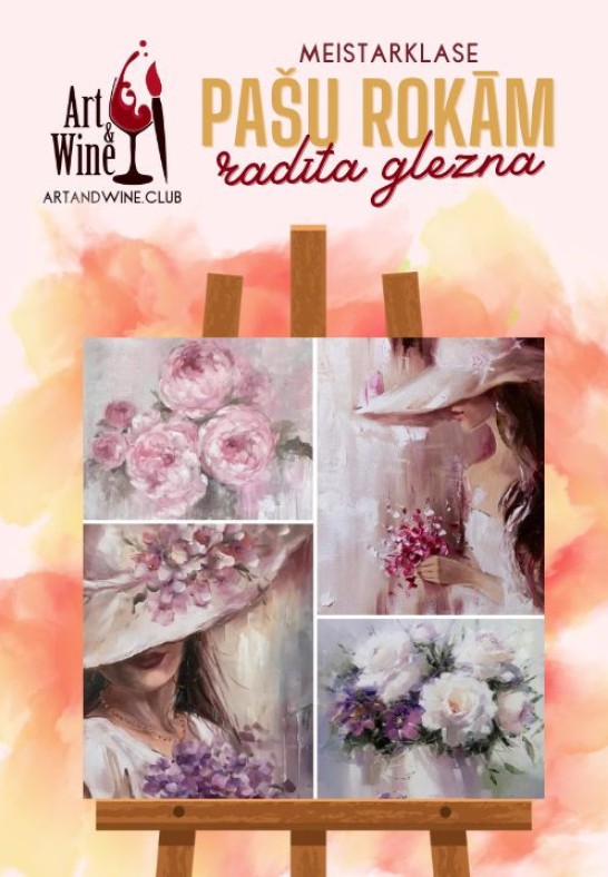 Art&Wine radošā meistarklase: Zīmējam 'Maigums'