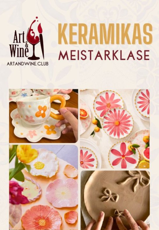 Art&Wine radošā meistarklase: Keramikas meistarklase.