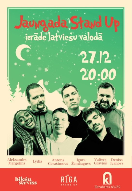 Riga Stand Up New Year izrāde latviešu valodā (LV)