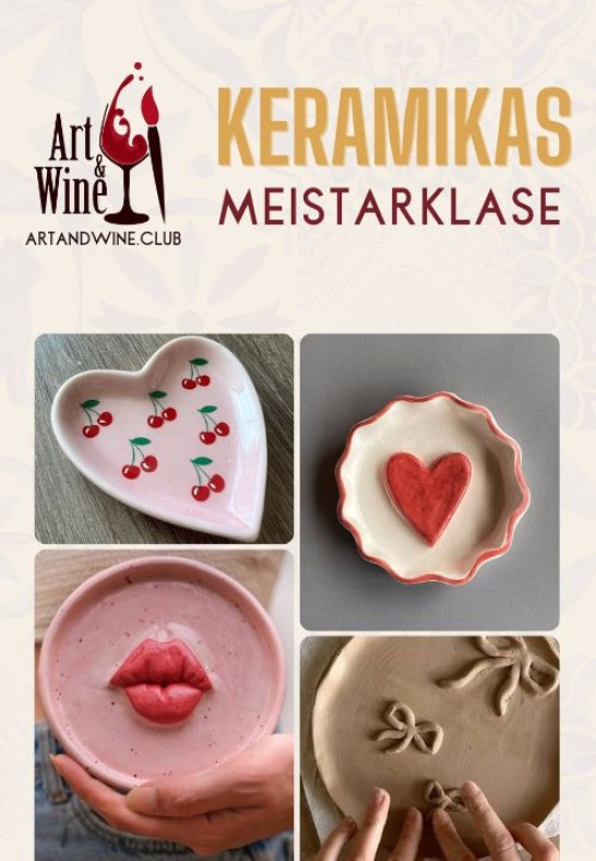 Art&Wine radošā meistarklase: Keramikas meistarklase.