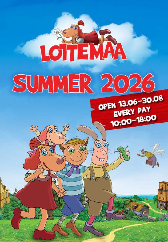 Lotes zemes tematiskais parks 2026 / Vilciena biļete / Lottemaa suvi 2026