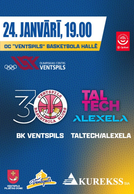 BK Ventspils - Taltech/Alexela. BK Ventspils mājas spēle