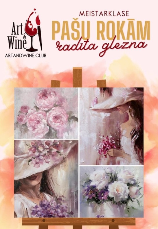 Art&Wine radošā meistarklase: Zīmējam 'Maigums'