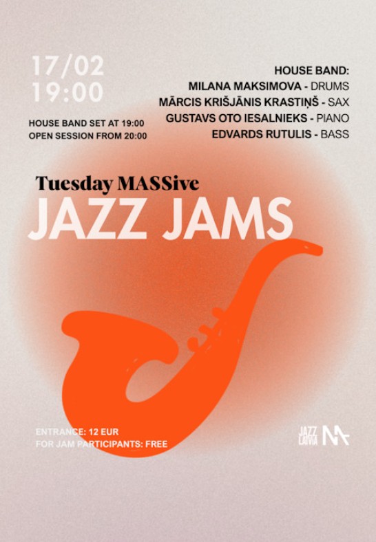 Tuesday MASSive Jazz Jams | 17/02