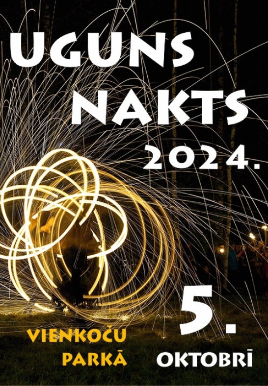 Uguns nakts Vienkoču parkā 2024