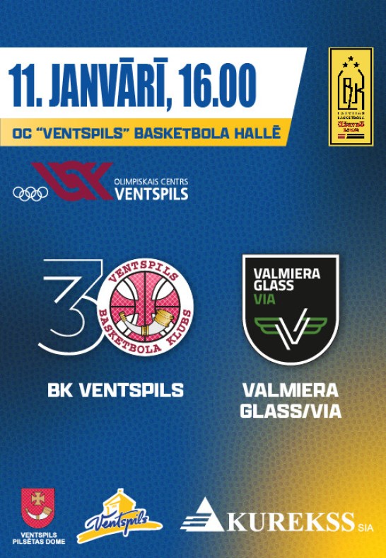 BK Ventspils - Valmiera Glass/VIA. BK Ventspils mājas spēle