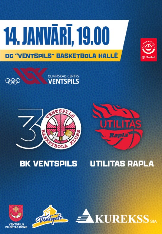 BK Ventspils - Utilitas Rapla. BK Ventspils mājas spēle