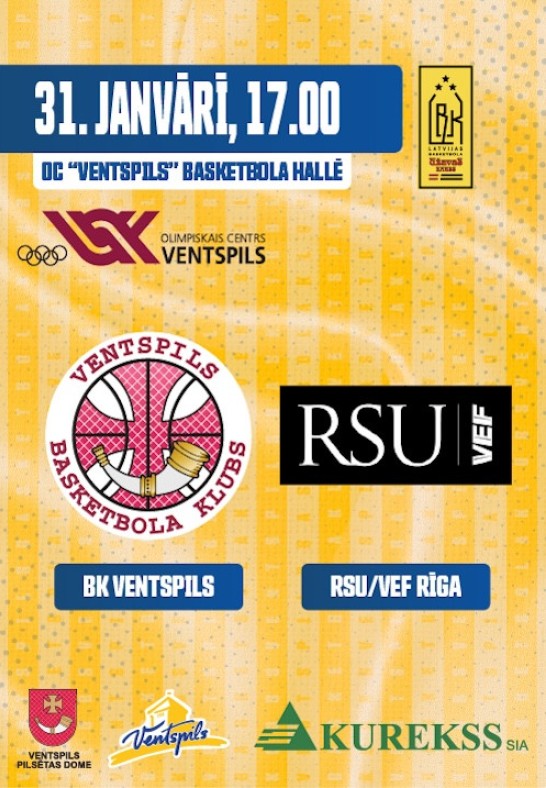 BK Ventspils - RSU/VEF Rīga. BK Ventspils mājas spēle