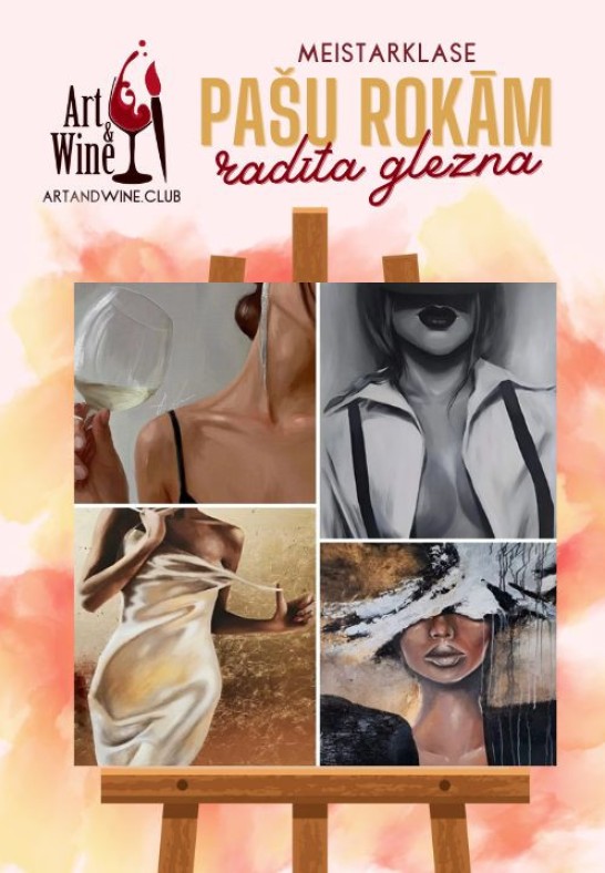 Art&Wine radošā meistarklase: Gleznojam 'Sievietes'.