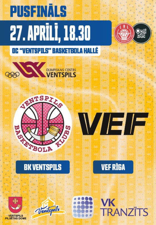 BK Ventspils - VEF Rīga. BK Ventspils mājas spēle